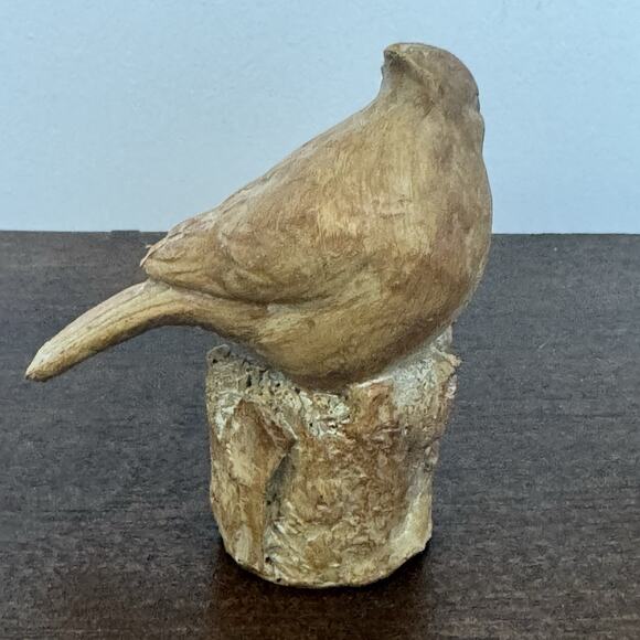 VTG Cardinal Exquisite Hand Carved Song Birds Perched Blue Jay Christmas - Picture 7 of 15